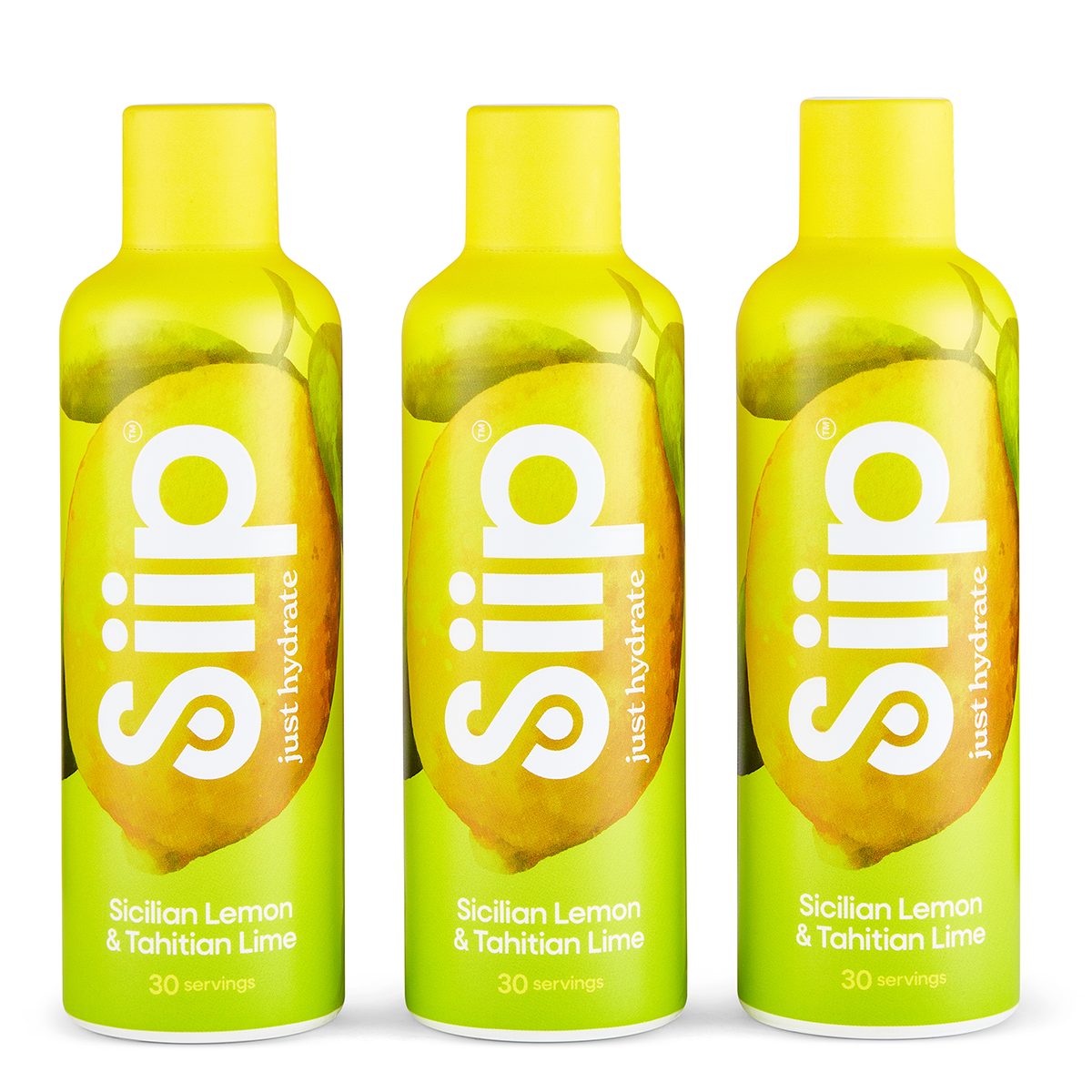 Siip Liquid Water Enhancer Trio Sicilian Lemon Tahitian Lime